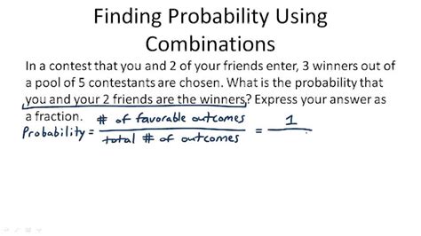 Example: Combinatorics and probability (video) .
